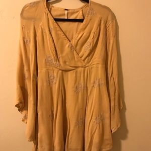 Free People Mustard Dress